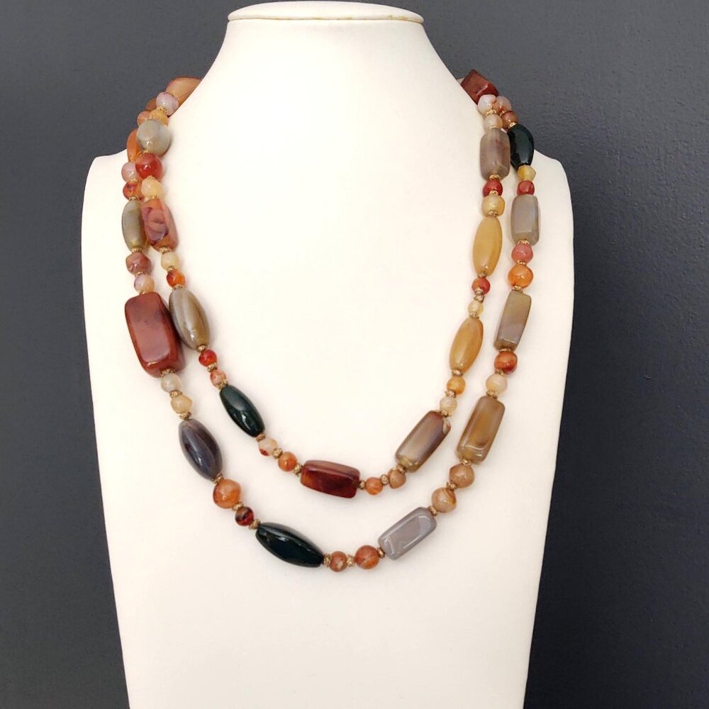 Single strand multi stone necklace - Picture 2 of 16
